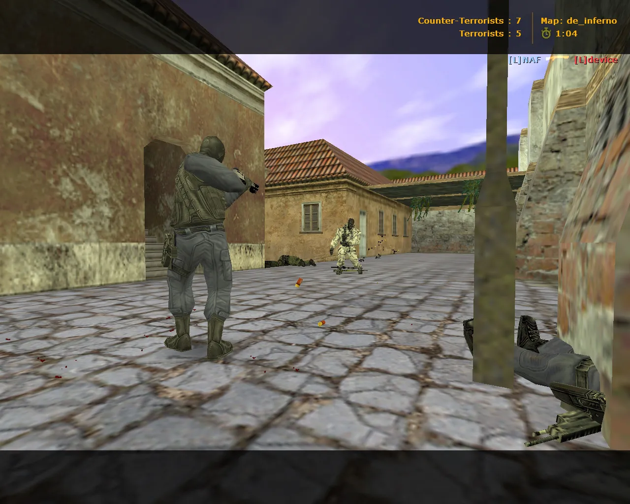 Скриншот CS 1.6 English Original — оригинальная чистая сборка: версии билд 4554/8610, Steam и Non-Steam, чистый config.cfg, без модов