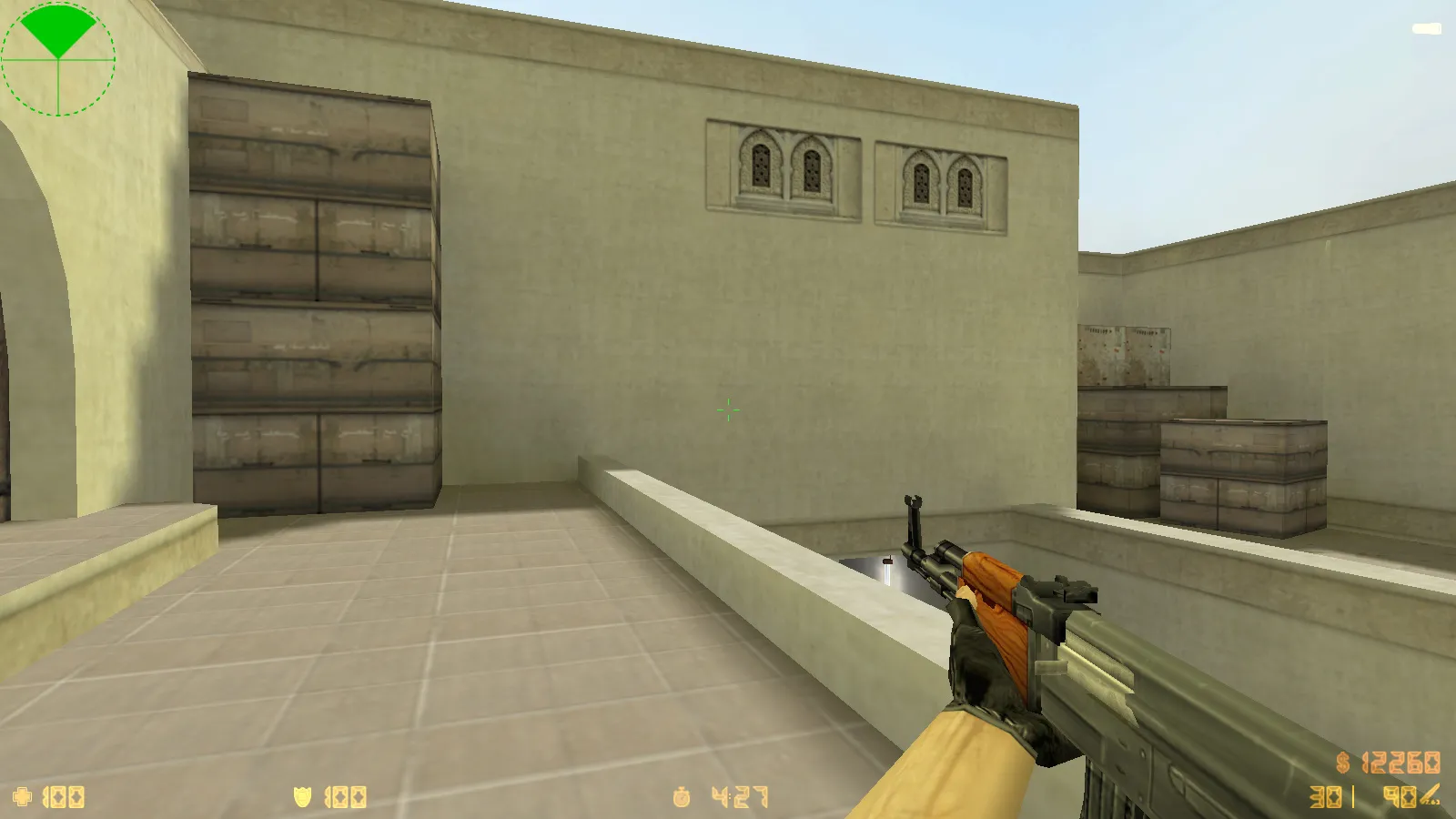 Скриншот CS 1.6 Enhanced: скины и графика, темное меню, улучшенные v_/p_/w_ модели, оптимизированный конфиг