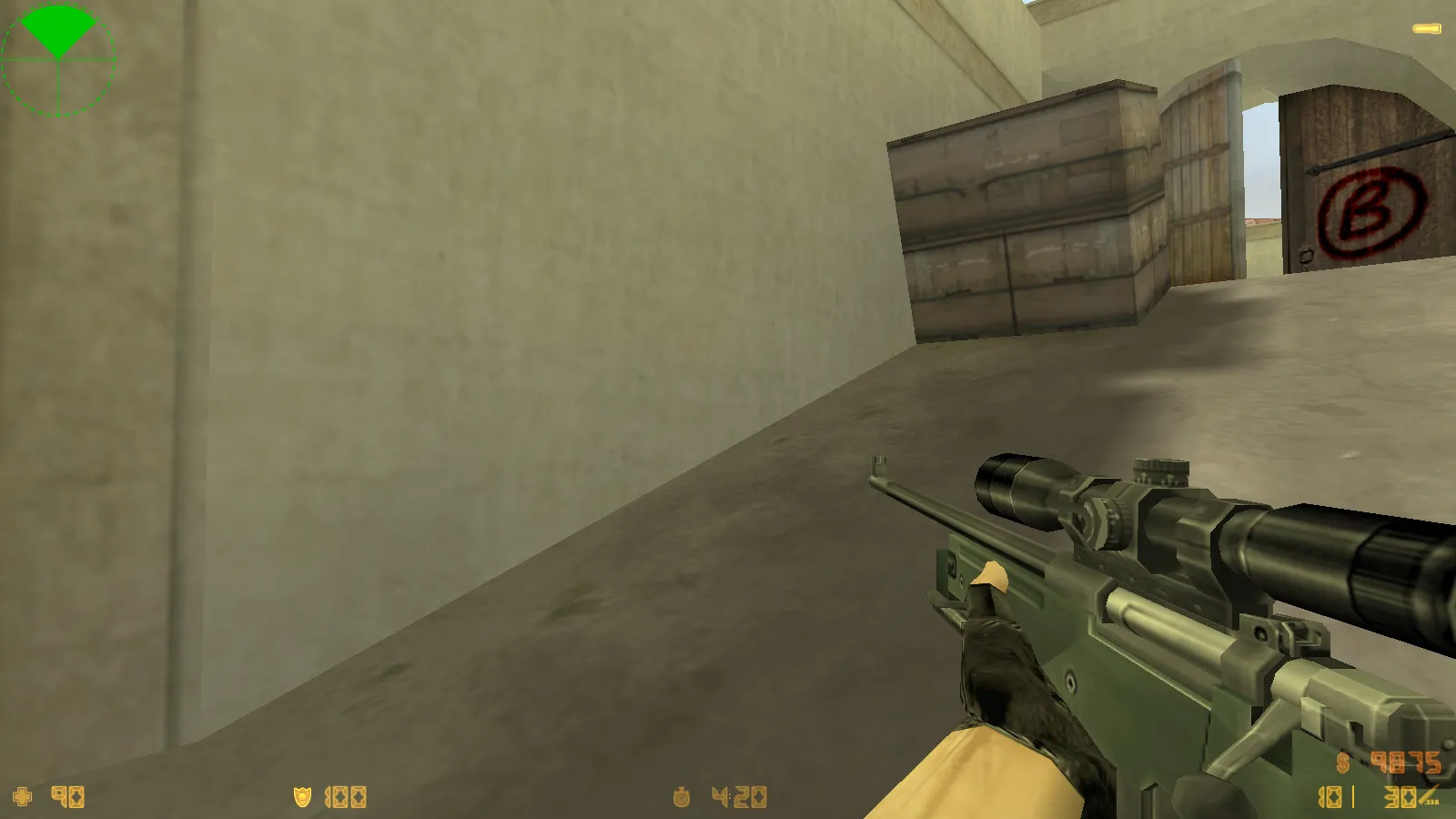 Скриншот CS 1.6 Enhanced: скины и графика, темное меню, улучшенные v_/p_/w_ модели, оптимизированный конфиг