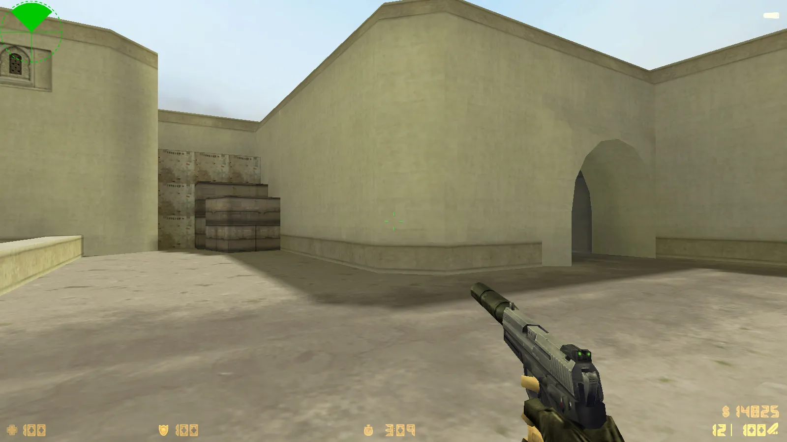 Скриншот  CS 1.6 Enhanced: скины и графика, темное меню, улучшенные v_/p_/w_ модели, оптимизированный конфиг