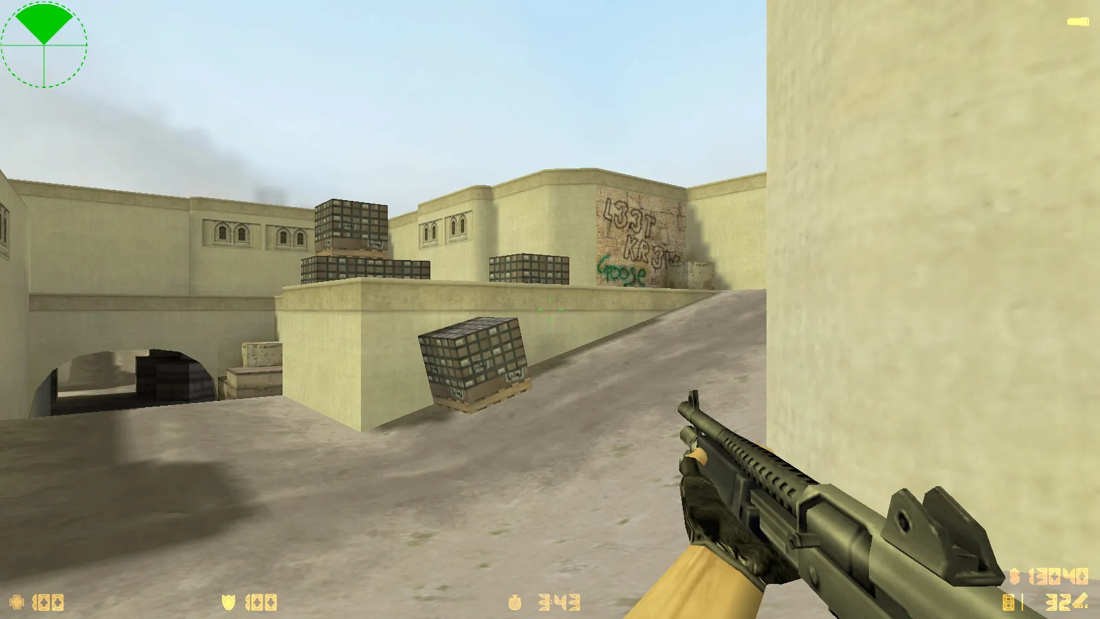 Скриншот  CS 1.6 Enhanced: скины и графика, темное меню, улучшенные v_/p_/w_ модели, оптимизированный конфиг