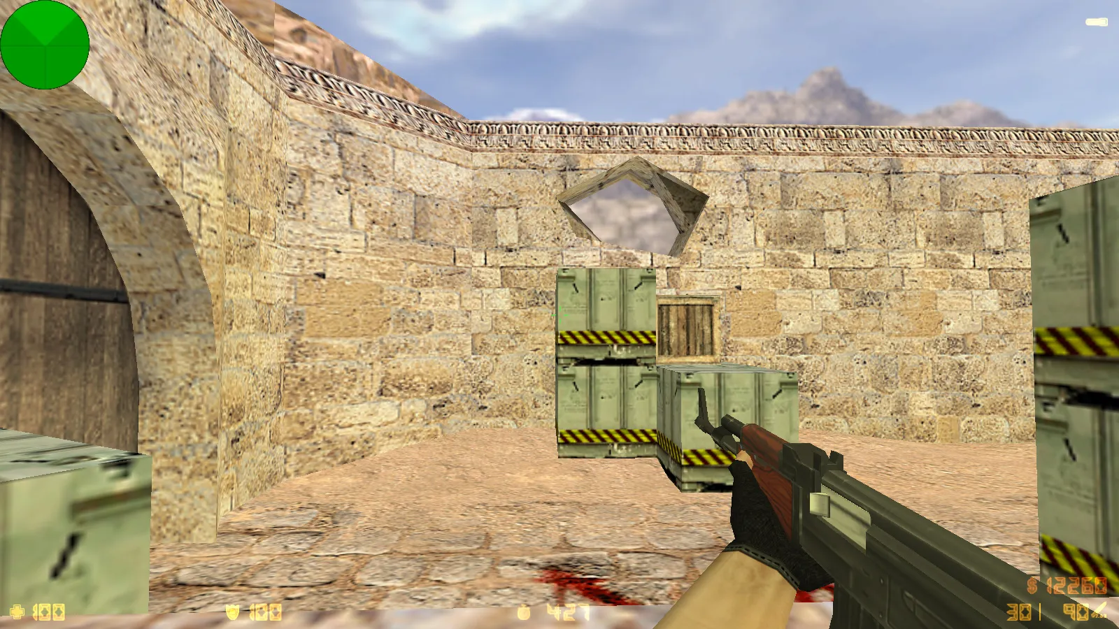 Скриншот CS 1.6 ESC-Gaming: сборка с 6 апгрейдами, улучшенные текстуры оружия v_/p_/w_, скины CT/T и оптимизированный config.cfg