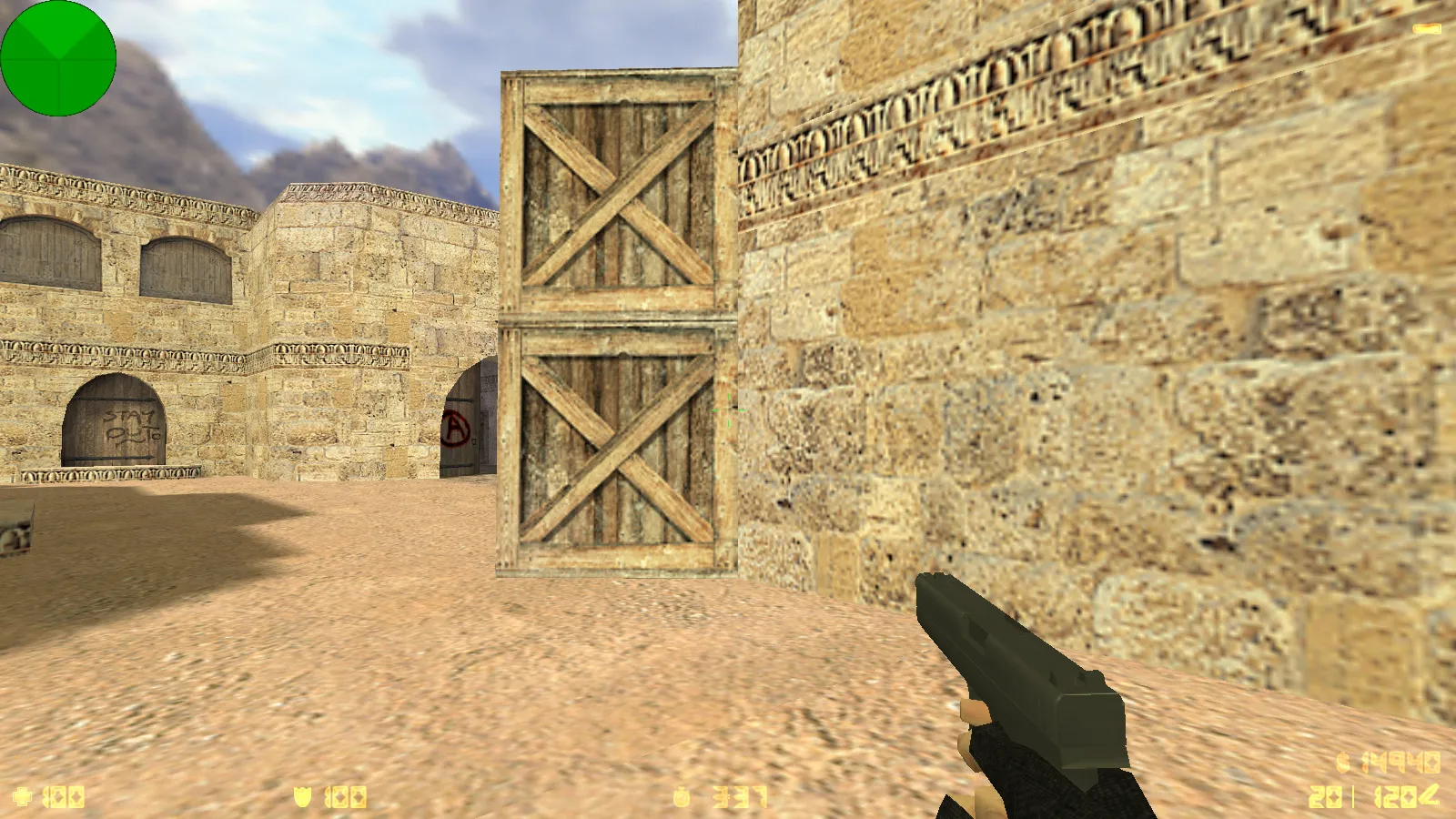 Скриншот  CS 1.6 ESC-Gaming: сборка с 6 апгрейдами, улучшенные текстуры оружия v_/p_/w_, скины CT/T и оптимизированный config.cfg