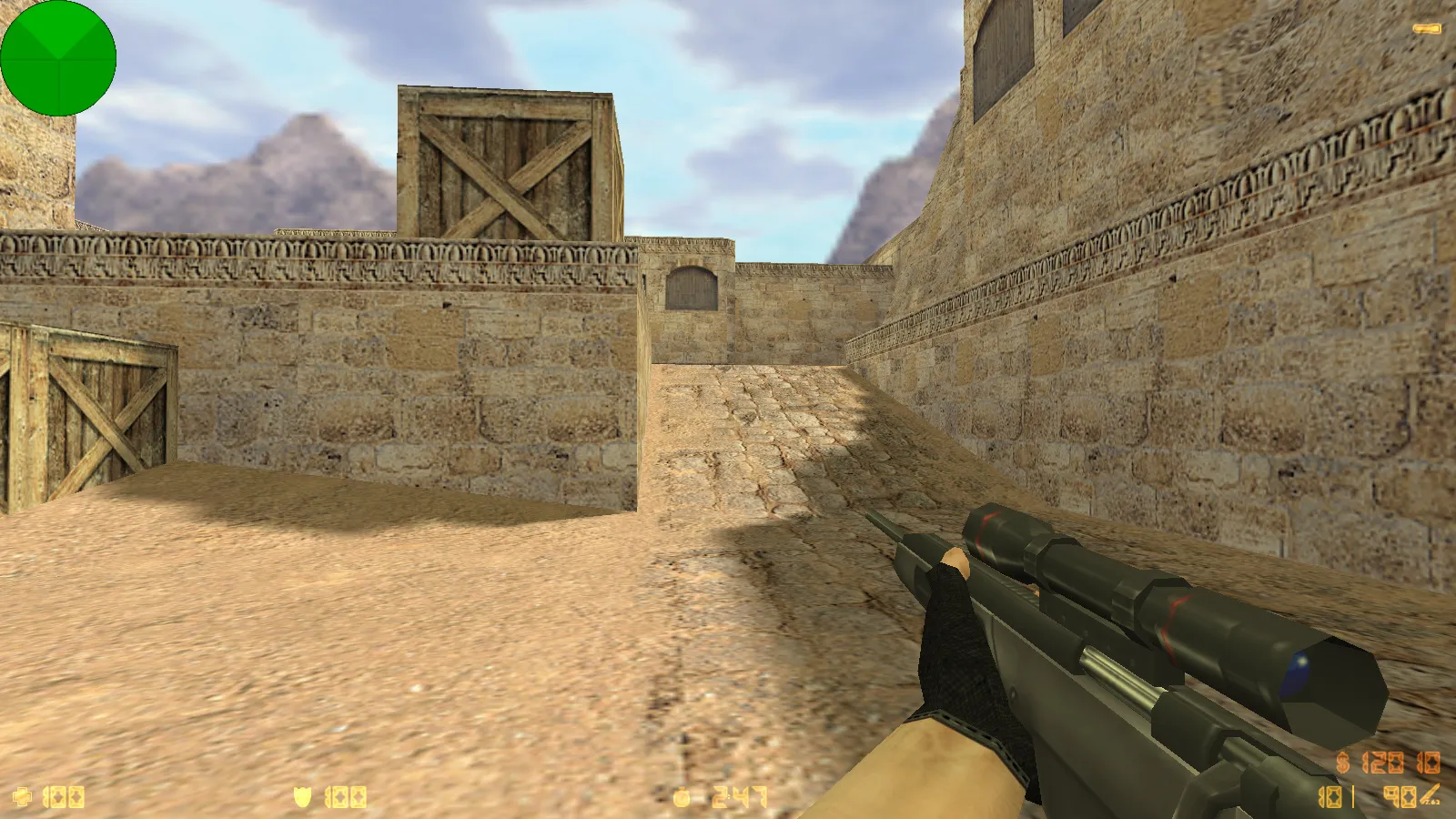 Скриншот  CS 1.6 ESC-Gaming: сборка с 6 апгрейдами, улучшенные текстуры оружия v_/p_/w_, скины CT/T и оптимизированный config.cfg