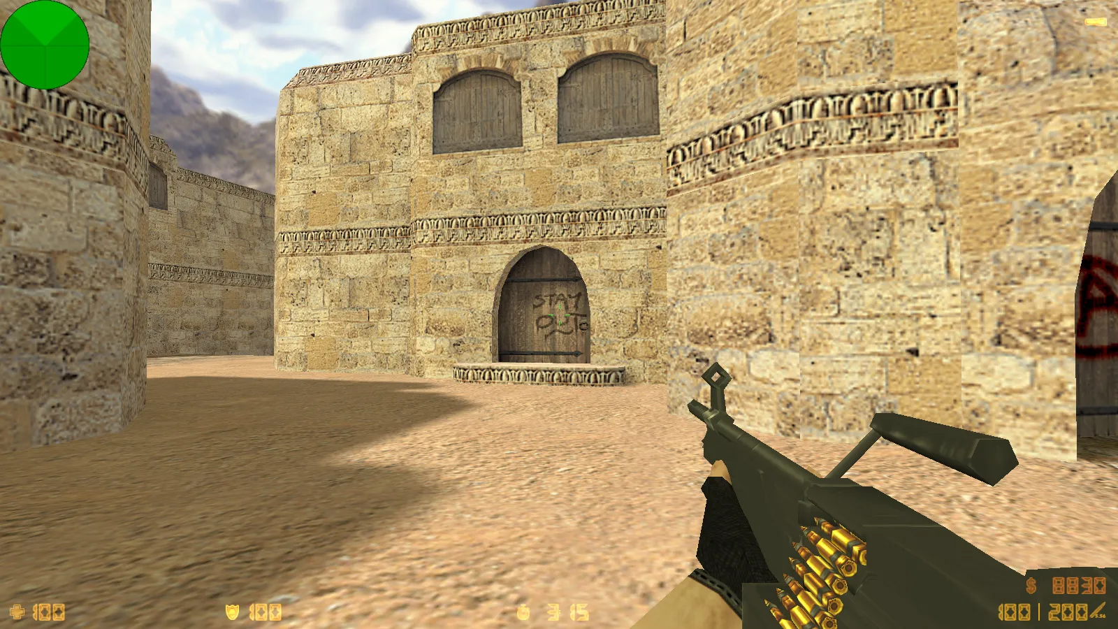 Скриншот  CS 1.6 ESC-Gaming: сборка с 6 апгрейдами, улучшенные текстуры оружия v_/p_/w_, скины CT/T и оптимизированный config.cfg