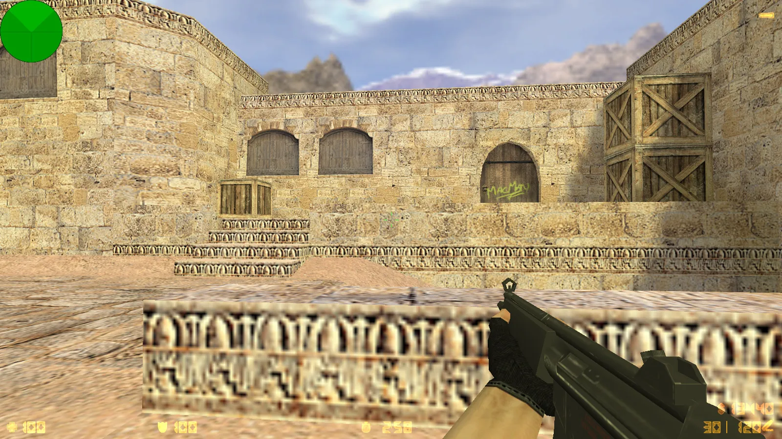 Скриншот  CS 1.6 ESC-Gaming: сборка с 6 апгрейдами, улучшенные текстуры оружия v_/p_/w_, скины CT/T и оптимизированный config.cfg