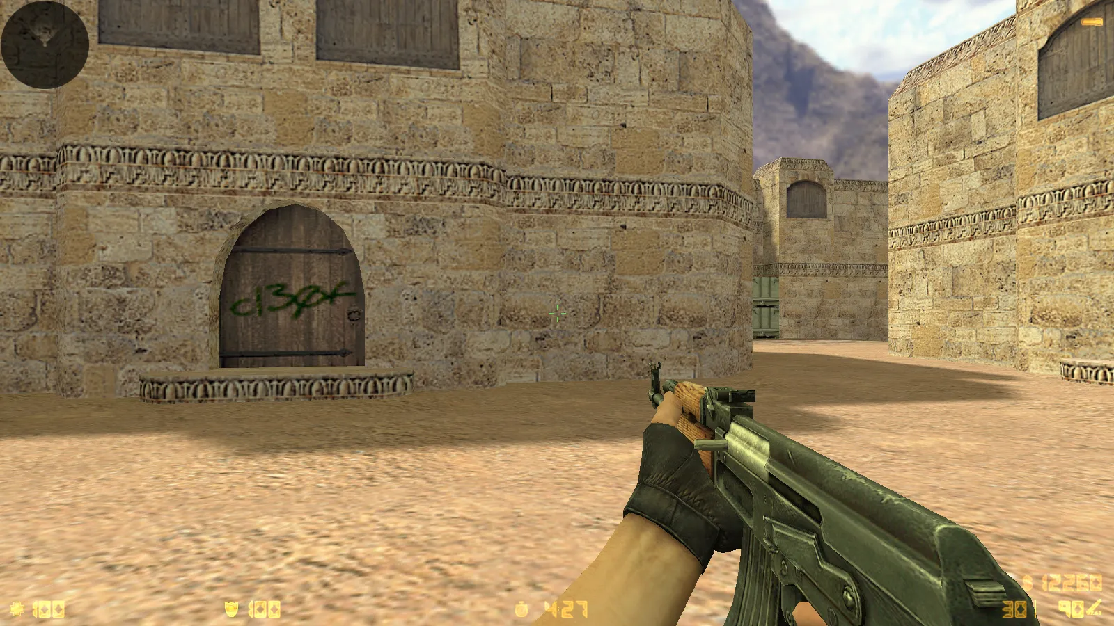 Скриншот CS 1.6 Essential: сборка CS 1.6 с 29 HD-моделями оружия, темной темой меню, звуками и оптимизированным конфигом