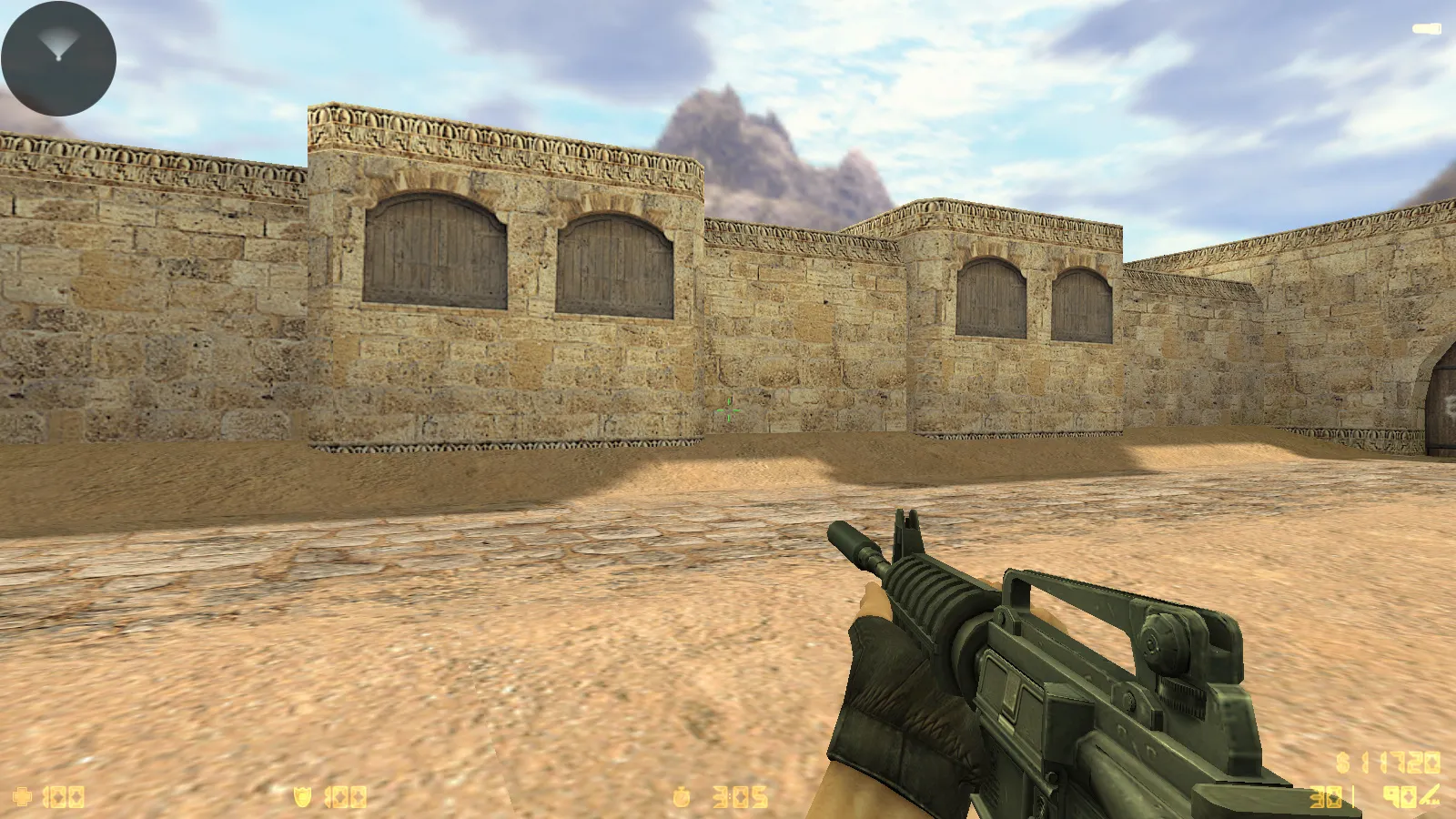 Скриншот CS 1.6 Essential: сборка CS 1.6 с 29 HD-моделями оружия, темной темой меню, звуками и оптимизированным конфигом