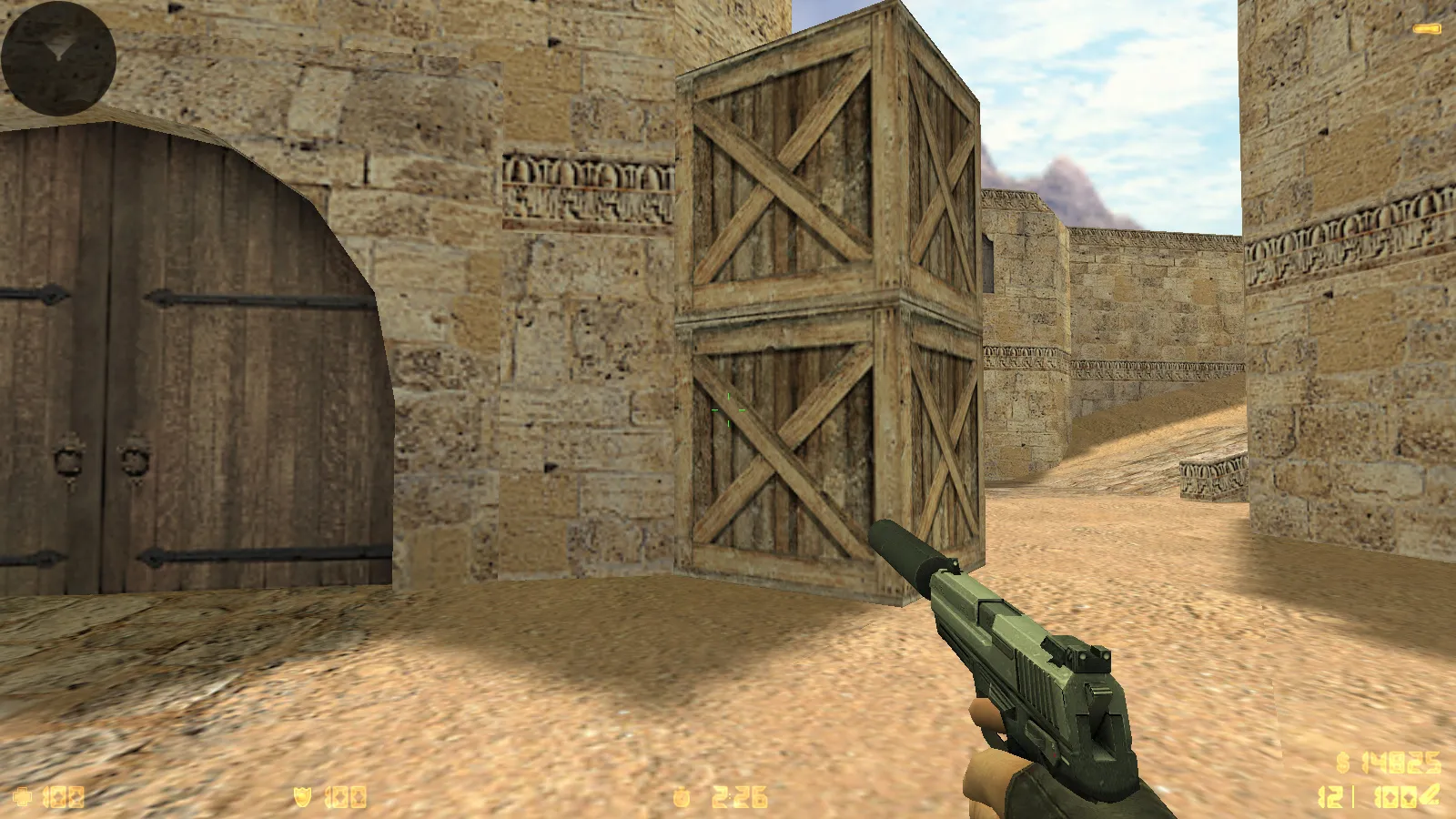 Скриншот  CS 1.6 Essential: сборка CS 1.6 с 29 HD-моделями оружия, темной темой меню, звуками и оптимизированным конфигом