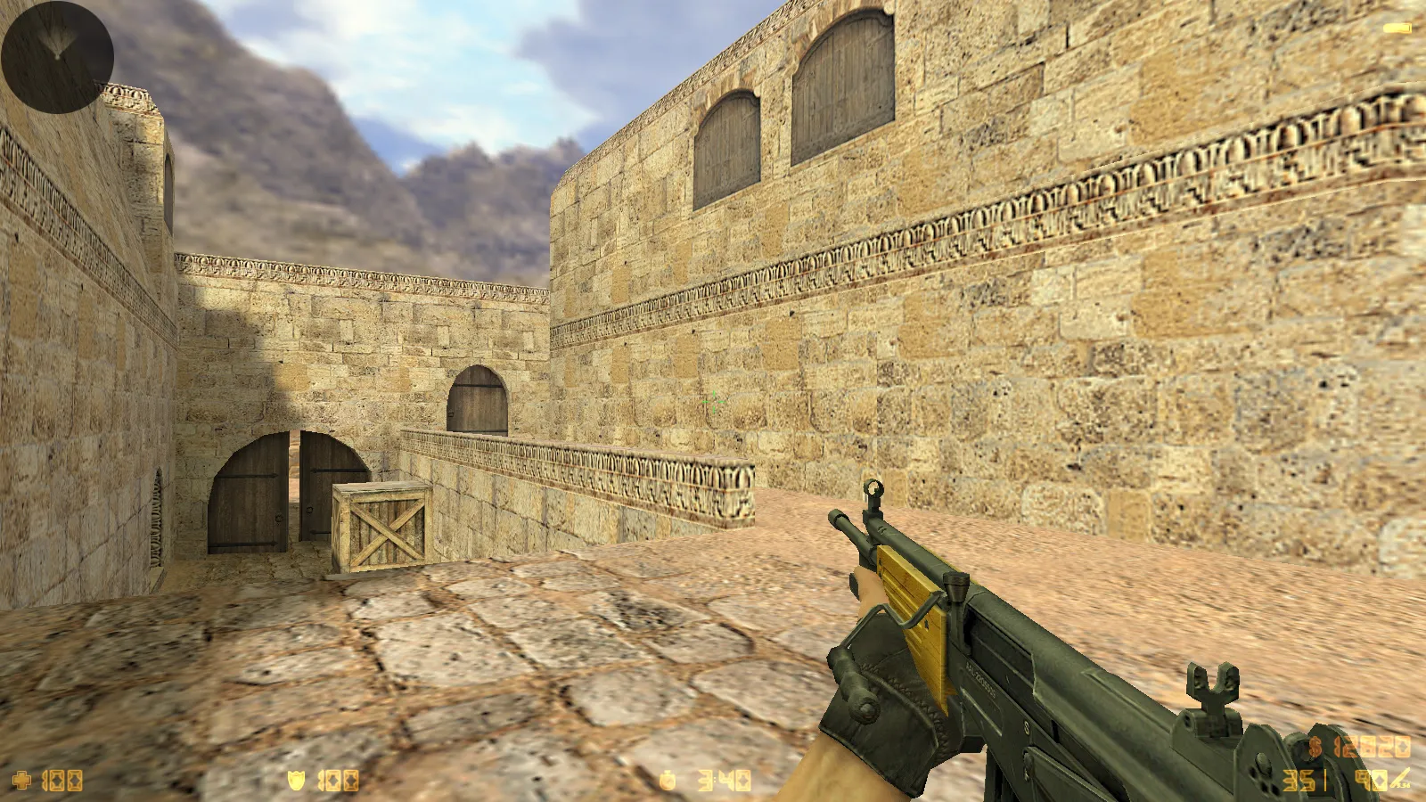 Скриншот  CS 1.6 Essential: сборка CS 1.6 с 29 HD-моделями оружия, темной темой меню, звуками и оптимизированным конфигом