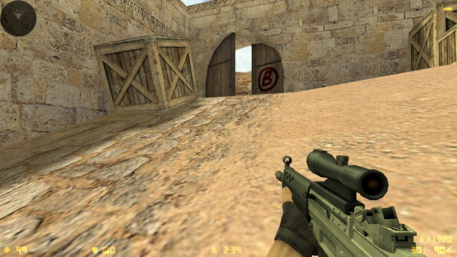 Скриншот  CS 1.6 Essential: сборка CS 1.6 с 29 HD-моделями оружия, темной темой меню, звуками и оптимизированным конфигом