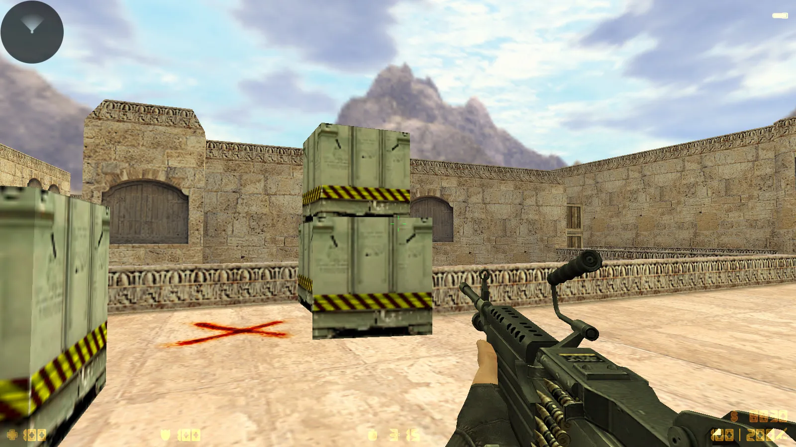 Скриншот  CS 1.6 Essential: сборка CS 1.6 с 29 HD-моделями оружия, темной темой меню, звуками и оптимизированным конфигом