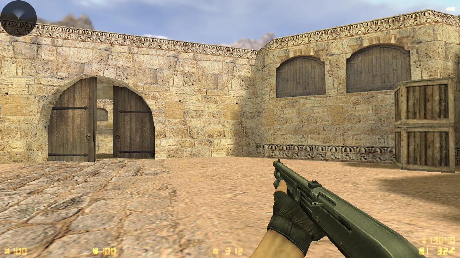 Скриншот  CS 1.6 Essential: сборка CS 1.6 с 29 HD-моделями оружия, темной темой меню, звуками и оптимизированным конфигом