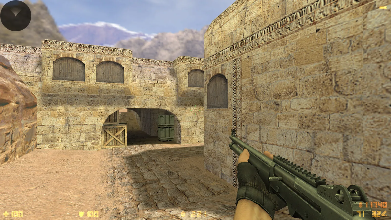 Скриншот  CS 1.6 Essential: сборка CS 1.6 с 29 HD-моделями оружия, темной темой меню, звуками и оптимизированным конфигом