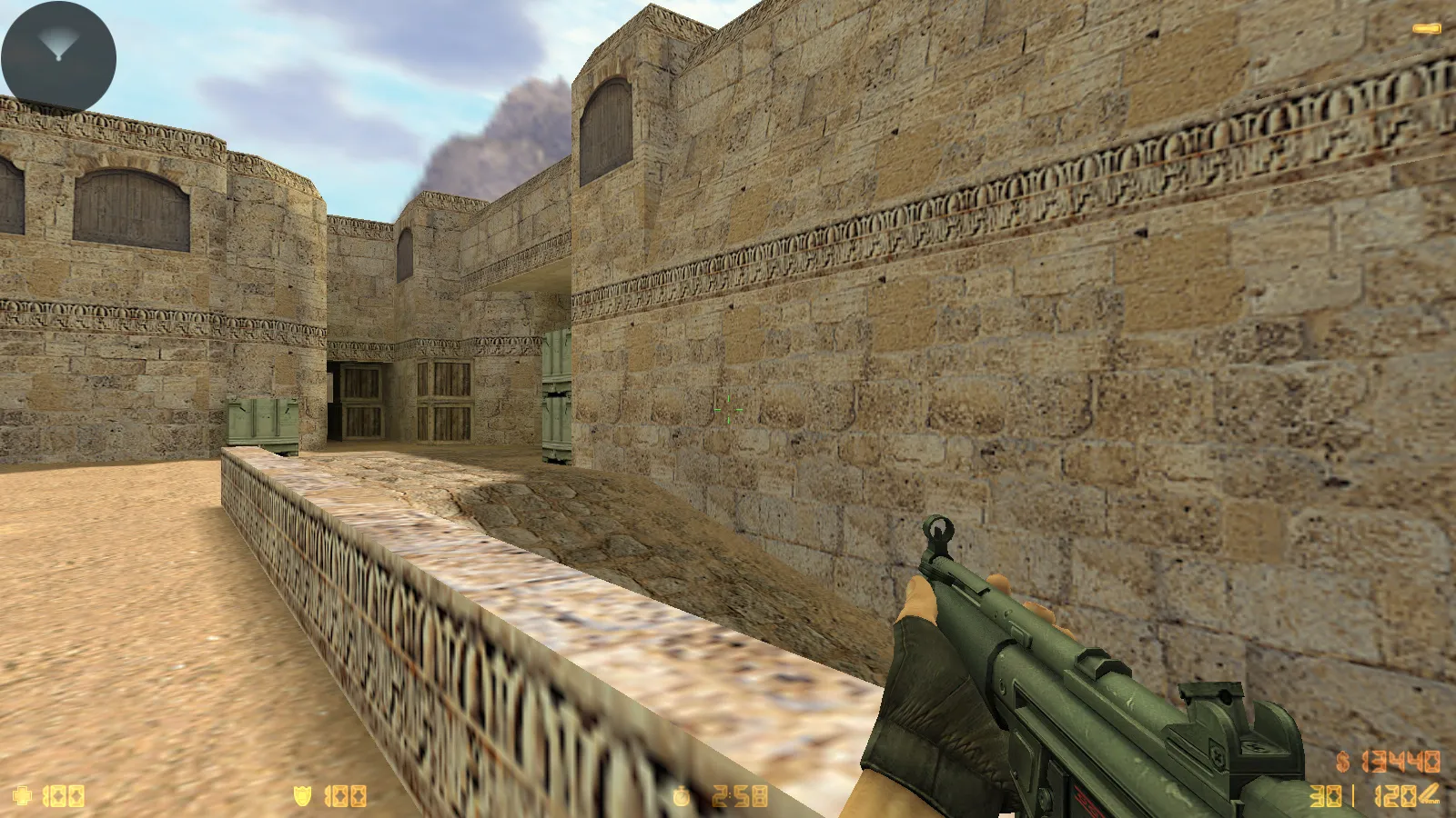 Скриншот  CS 1.6 Essential: сборка CS 1.6 с 29 HD-моделями оружия, темной темой меню, звуками и оптимизированным конфигом