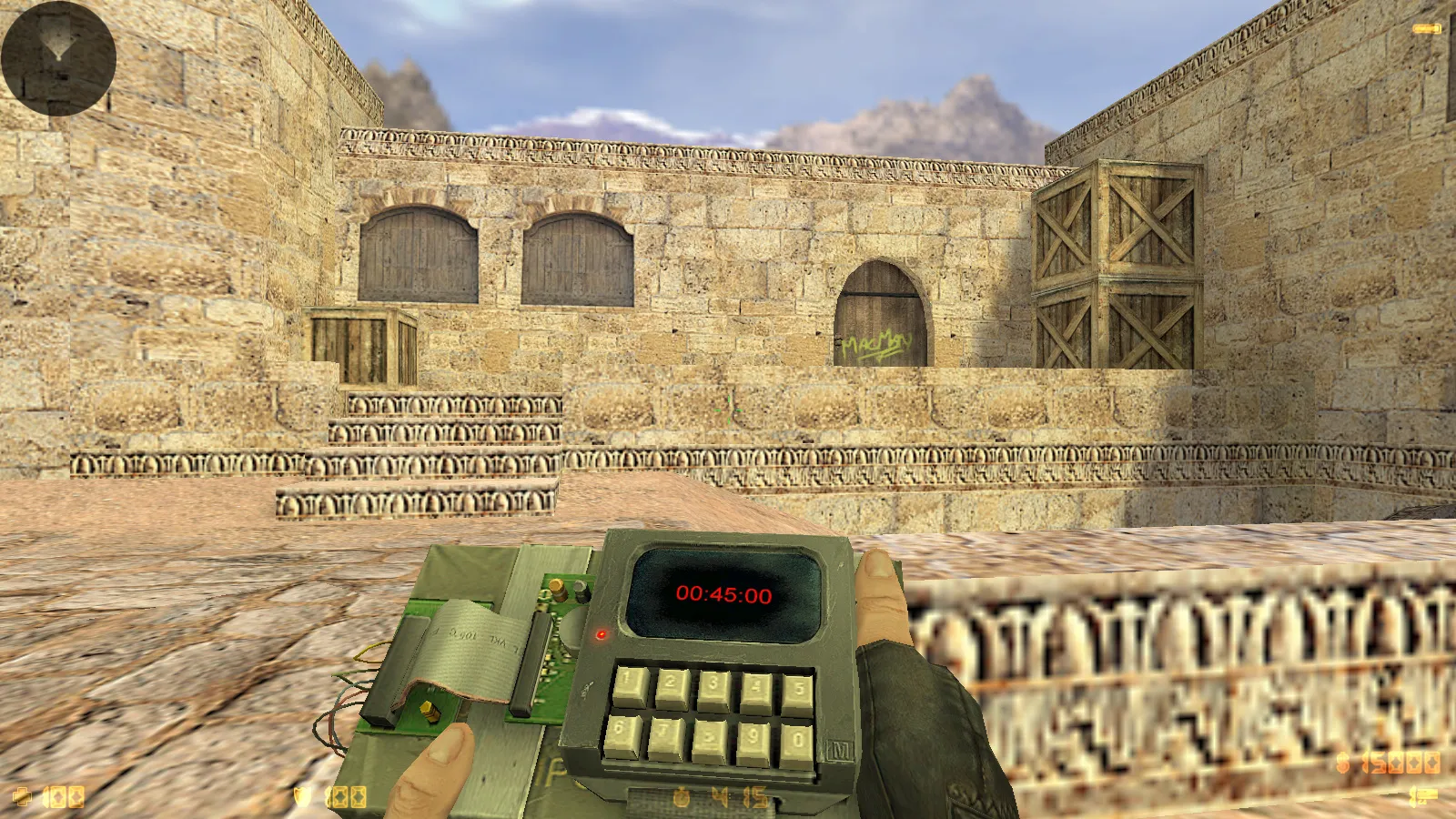 Скриншот  CS 1.6 Essential: сборка CS 1.6 с 29 HD-моделями оружия, темной темой меню, звуками и оптимизированным конфигом