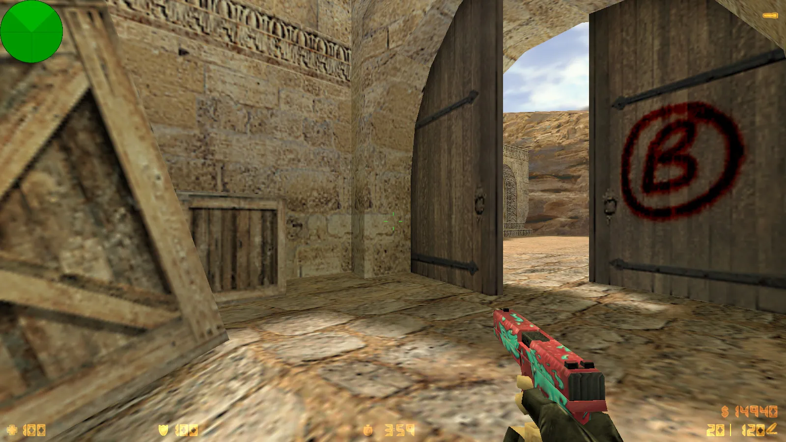 Скриншот  CS 1.6 от Evgentor: сборка с 6 нововведениями, темным меню, скинами, музыкой и оптимизированным конфигом