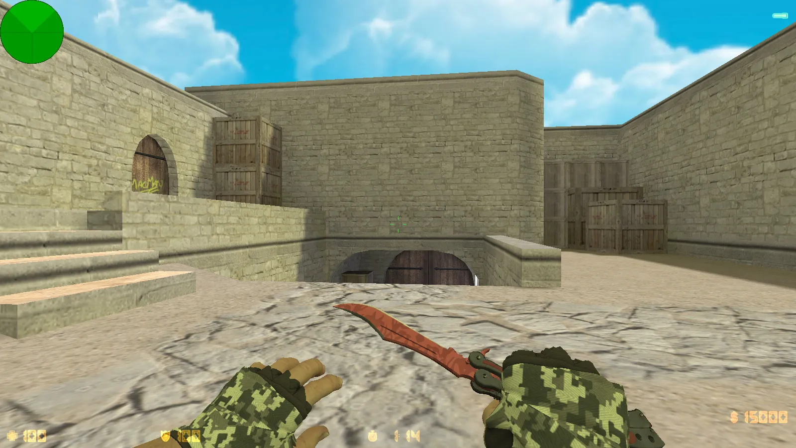 Скриншот CS 1.6 Evolution: 28 скинов оружия, темное меню, пиксельные руки, обновленные звуки и оптимизированный конфиг