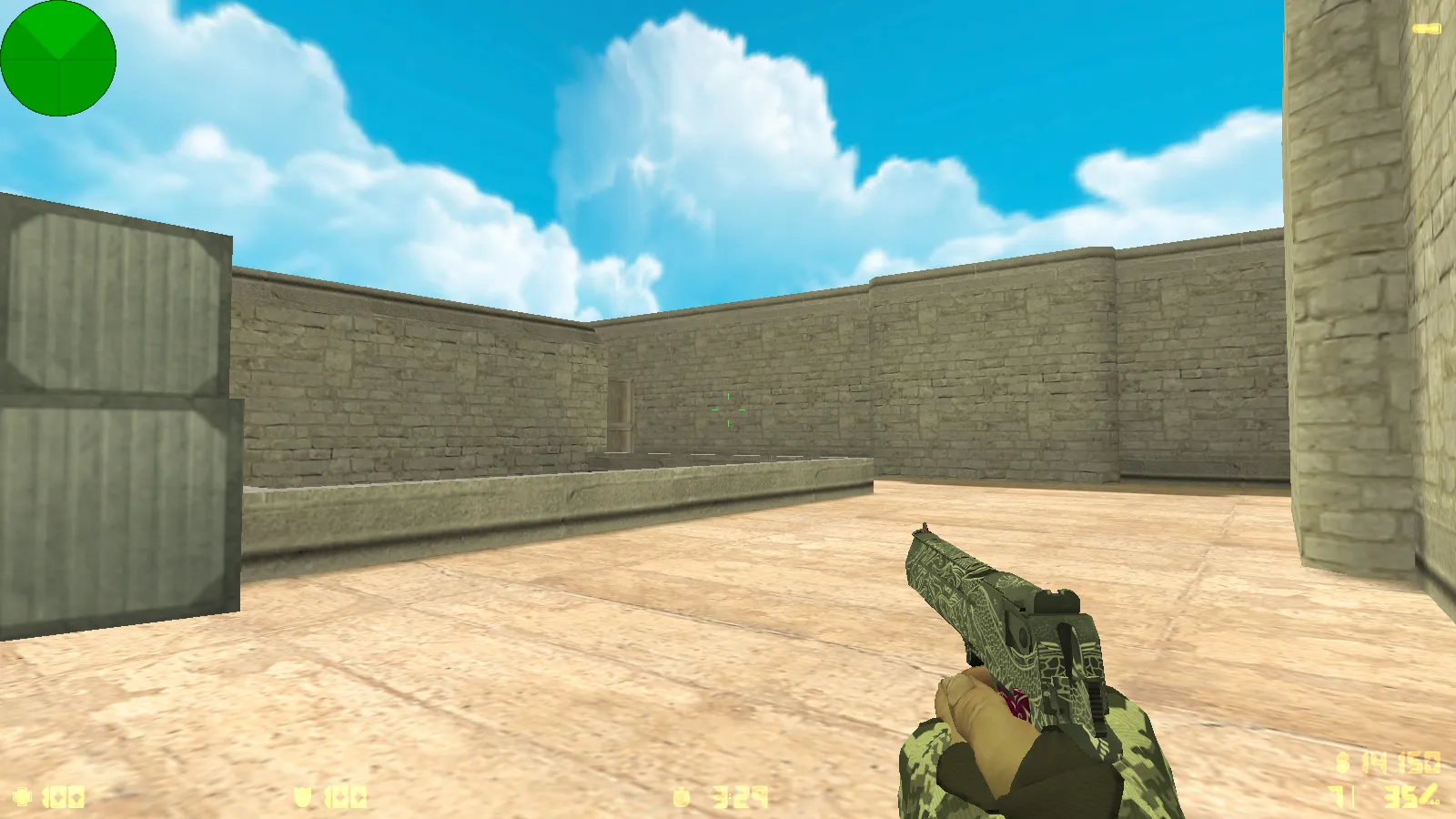 Скриншот  CS 1.6 Evolution: 28 скинов оружия, темное меню, пиксельные руки, обновленные звуки и оптимизированный конфиг