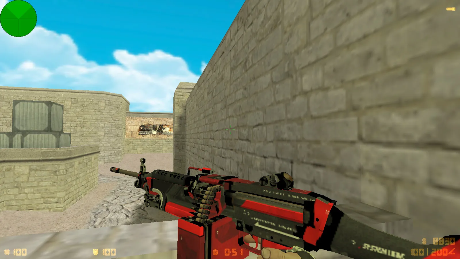 Скриншот  CS 1.6 Evolution: 28 скинов оружия, темное меню, пиксельные руки, обновленные звуки и оптимизированный конфиг