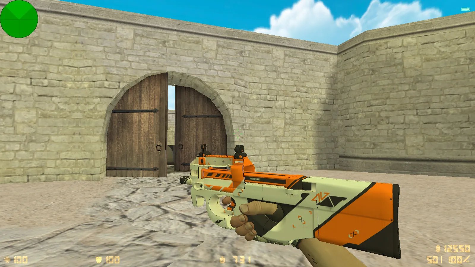 Скриншот  CS 1.6 Evolution: 28 скинов оружия, темное меню, пиксельные руки, обновленные звуки и оптимизированный конфиг