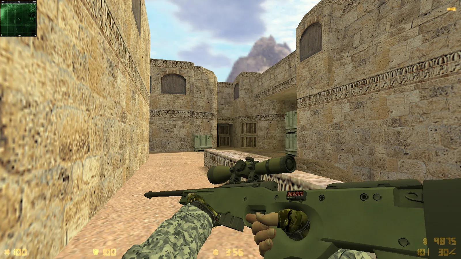 Скриншот  CS 1.6 Exclusive — сборка CS 1.6 с 10 модификациями, 30 скинами оружия, перчатками «Бладхаунд | Диверсант», звуками и оптимизированным конфигом