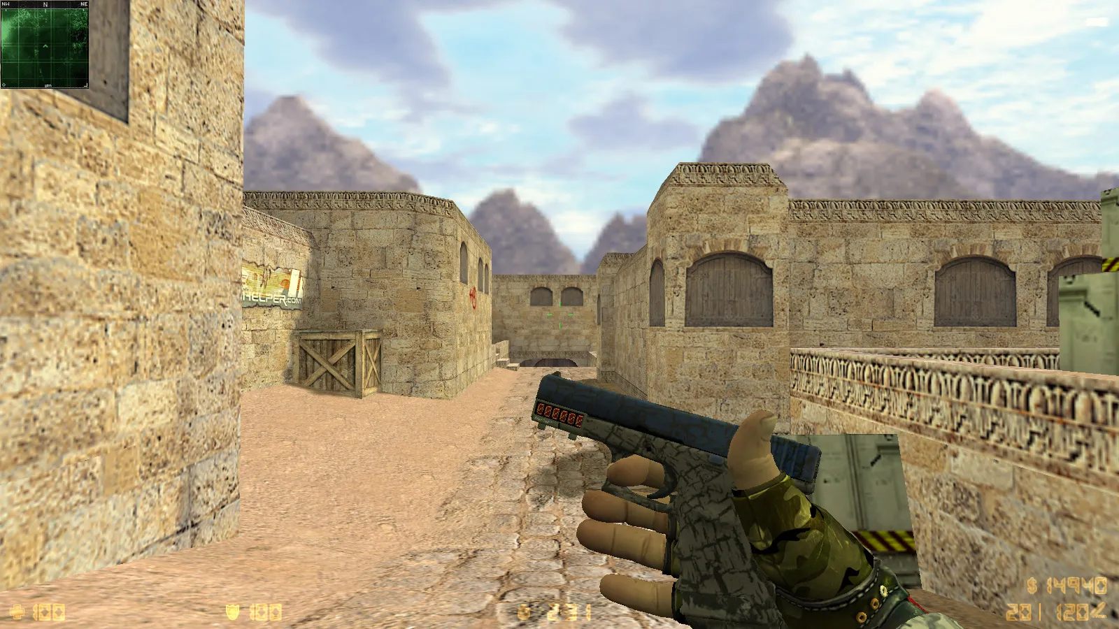 Скриншот  CS 1.6 Exclusive — сборка CS 1.6 с 10 модификациями, 30 скинами оружия, перчатками «Бладхаунд | Диверсант», звуками и оптимизированным конфигом