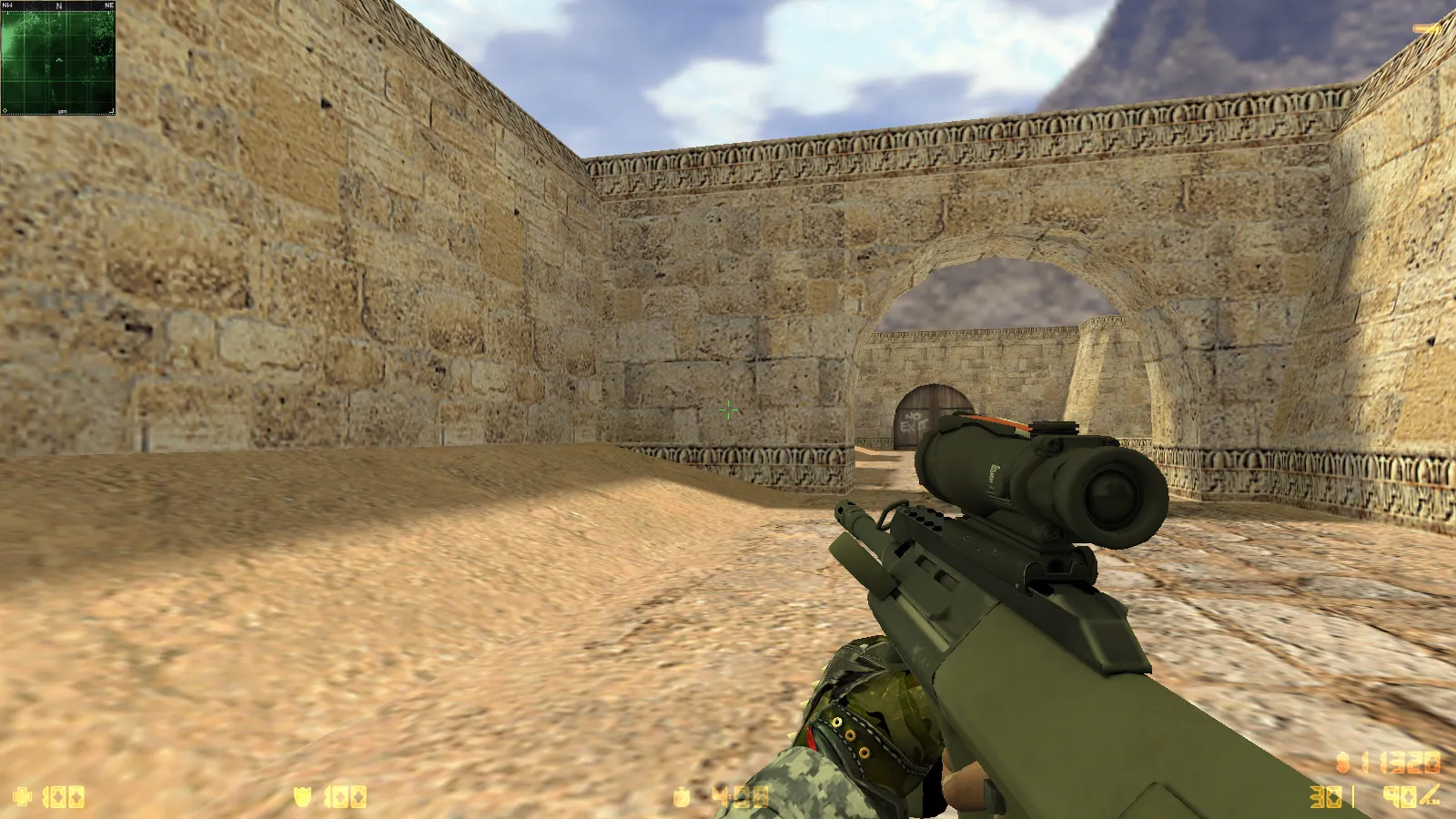 Скриншот  CS 1.6 Exclusive — сборка CS 1.6 с 10 модификациями, 30 скинами оружия, перчатками «Бладхаунд | Диверсант», звуками и оптимизированным конфигом