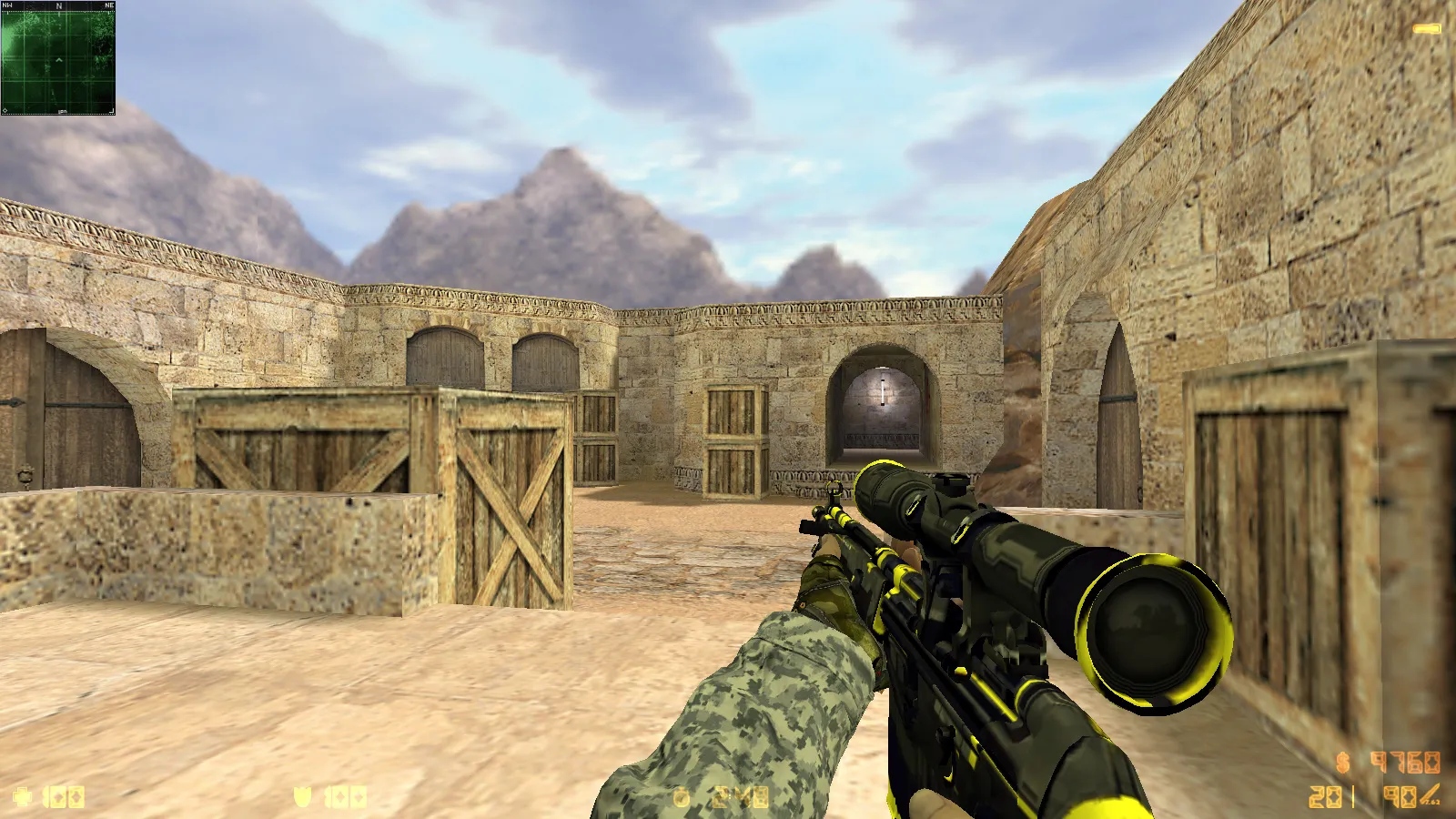 Скриншот  CS 1.6 Exclusive — сборка CS 1.6 с 10 модификациями, 30 скинами оружия, перчатками «Бладхаунд | Диверсант», звуками и оптимизированным конфигом