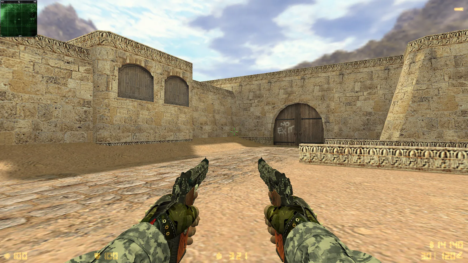 Скриншот  CS 1.6 Exclusive — сборка CS 1.6 с 10 модификациями, 30 скинами оружия, перчатками «Бладхаунд | Диверсант», звуками и оптимизированным конфигом