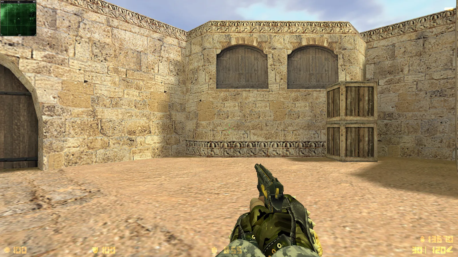 Скриншот  CS 1.6 Exclusive — сборка CS 1.6 с 10 модификациями, 30 скинами оружия, перчатками «Бладхаунд | Диверсант», звуками и оптимизированным конфигом