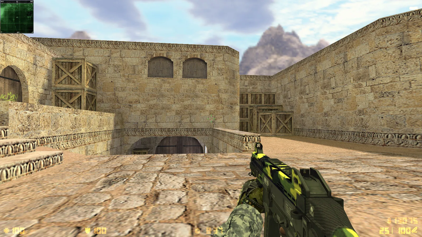 Скриншот  CS 1.6 Exclusive — сборка CS 1.6 с 10 модификациями, 30 скинами оружия, перчатками «Бладхаунд | Диверсант», звуками и оптимизированным конфигом