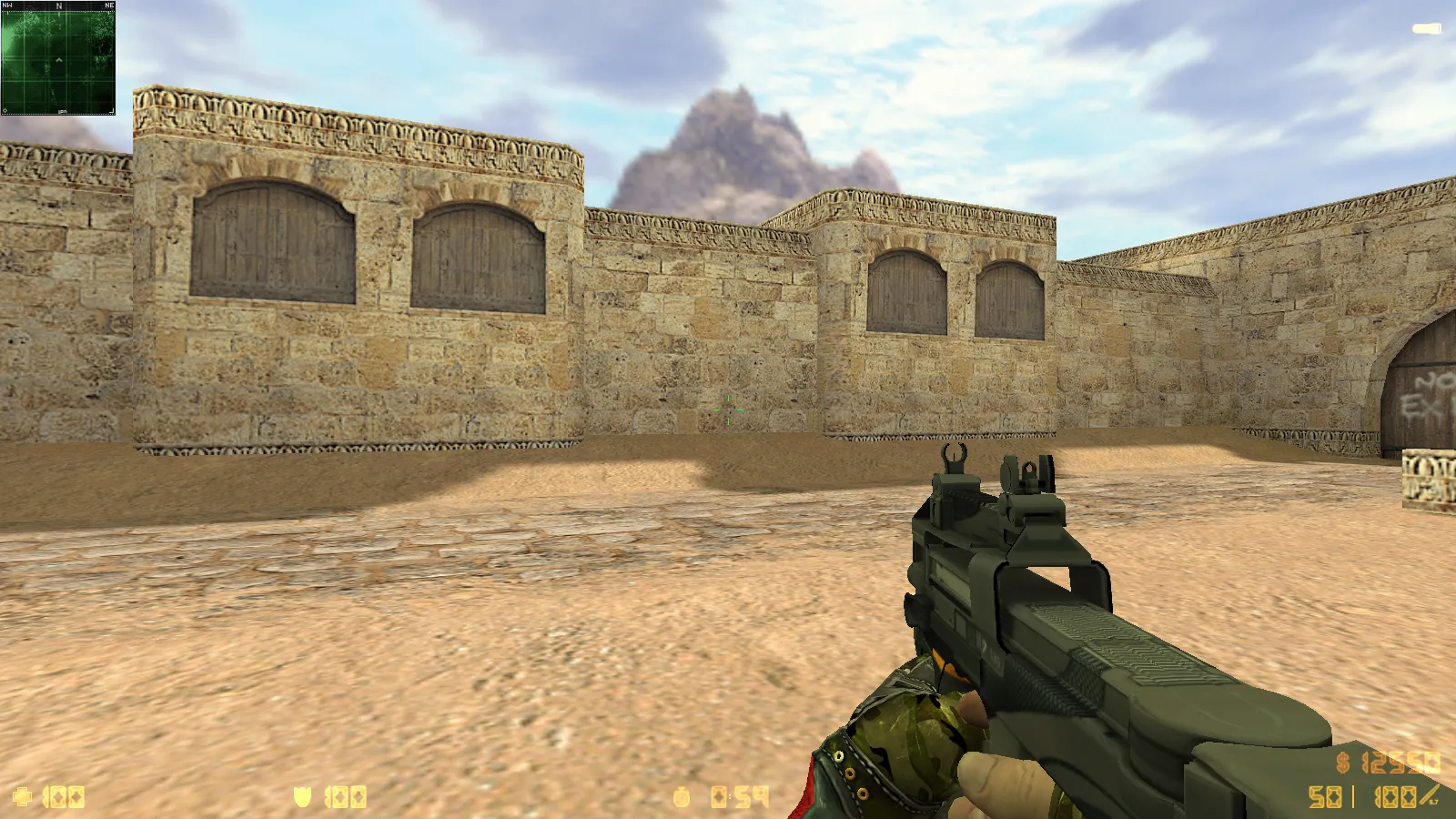 Скриншот  CS 1.6 Exclusive — сборка CS 1.6 с 10 модификациями, 30 скинами оружия, перчатками «Бладхаунд | Диверсант», звуками и оптимизированным конфигом