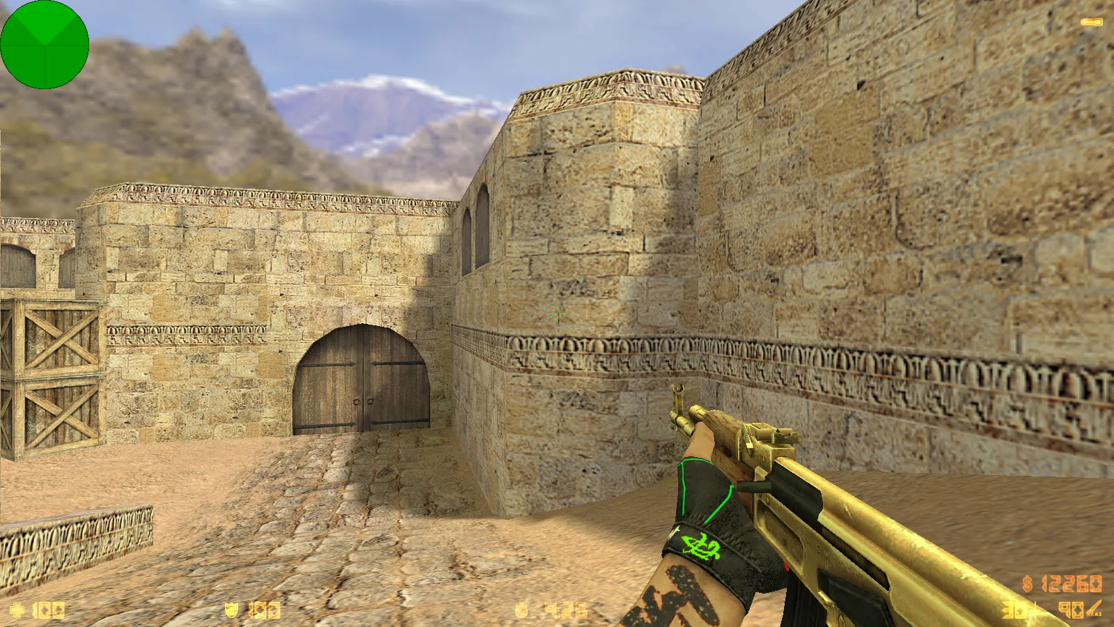 Скриншот CS 1.6 Расширенная: 30 золотых моделей оружия, темная тема меню, оптимизированный config и стабильная работа на Windows