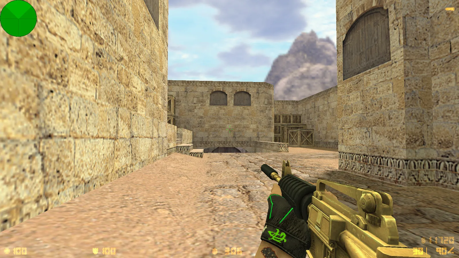 Скриншот CS 1.6 Расширенная: 30 золотых моделей оружия, темная тема меню, оптимизированный config и стабильная работа на Windows