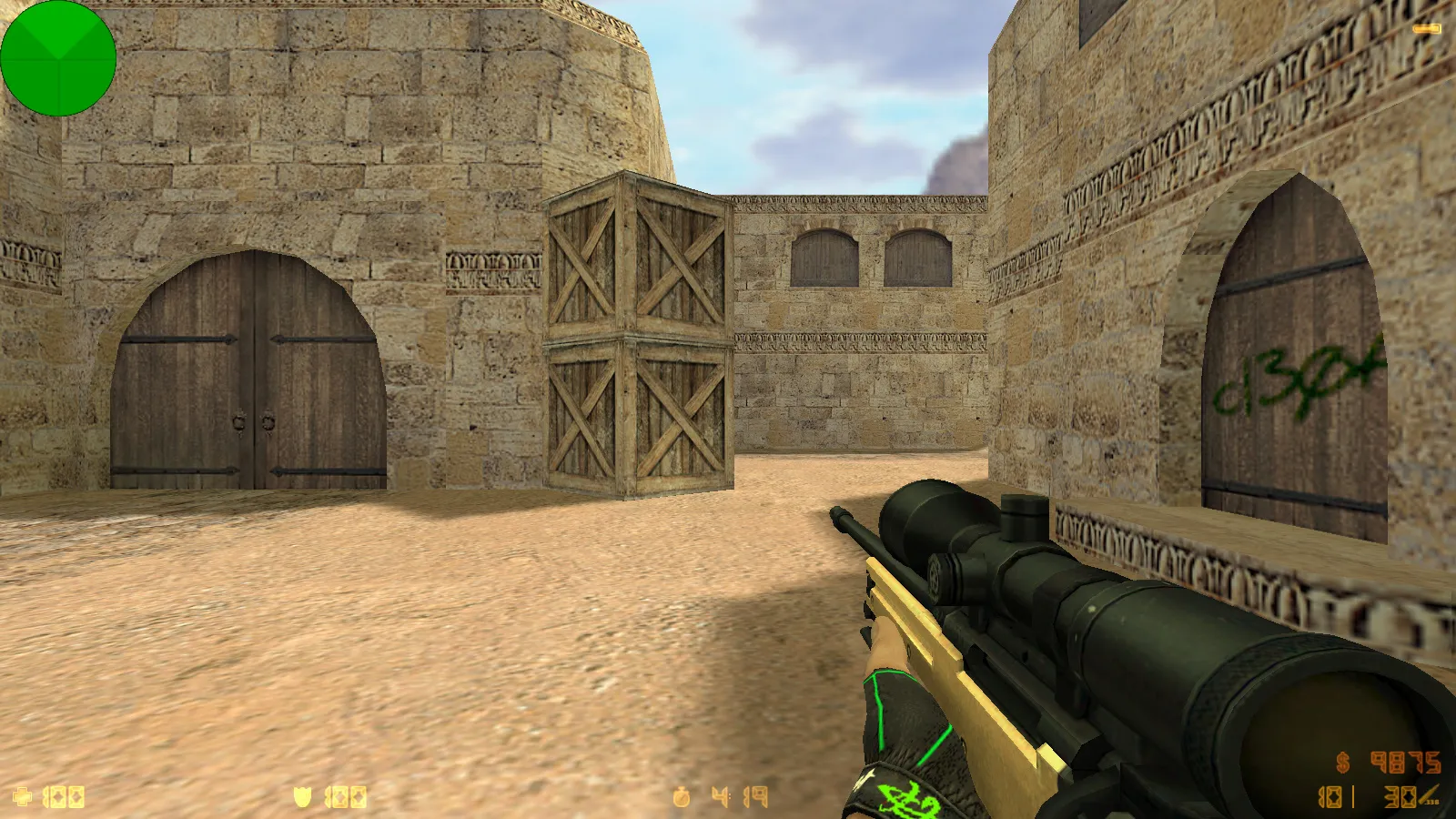 Скриншот  CS 1.6 Расширенная: 30 золотых моделей оружия, темная тема меню, оптимизированный config и стабильная работа на Windows