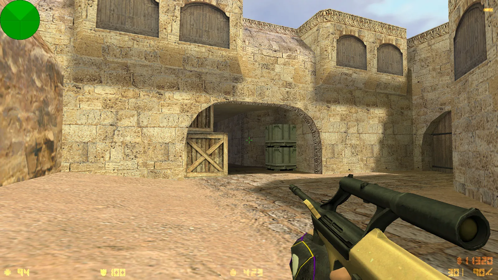 Скриншот  CS 1.6 Расширенная: 30 золотых моделей оружия, темная тема меню, оптимизированный config и стабильная работа на Windows