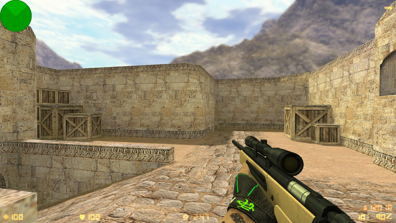 Скриншот  CS 1.6 Расширенная: 30 золотых моделей оружия, темная тема меню, оптимизированный config и стабильная работа на Windows