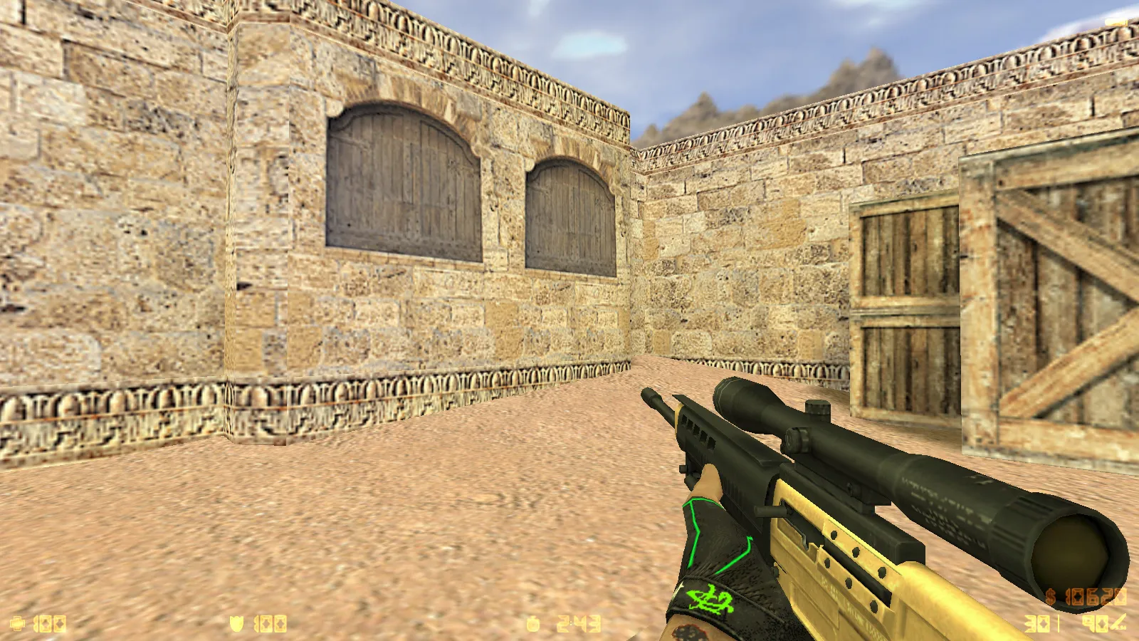 Скриншот  CS 1.6 Расширенная: 30 золотых моделей оружия, темная тема меню, оптимизированный config и стабильная работа на Windows