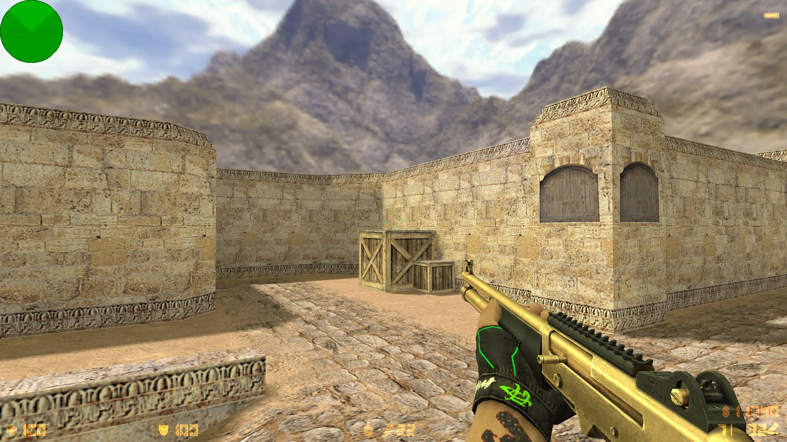 Скриншот  CS 1.6 Расширенная: 30 золотых моделей оружия, темная тема меню, оптимизированный config и стабильная работа на Windows