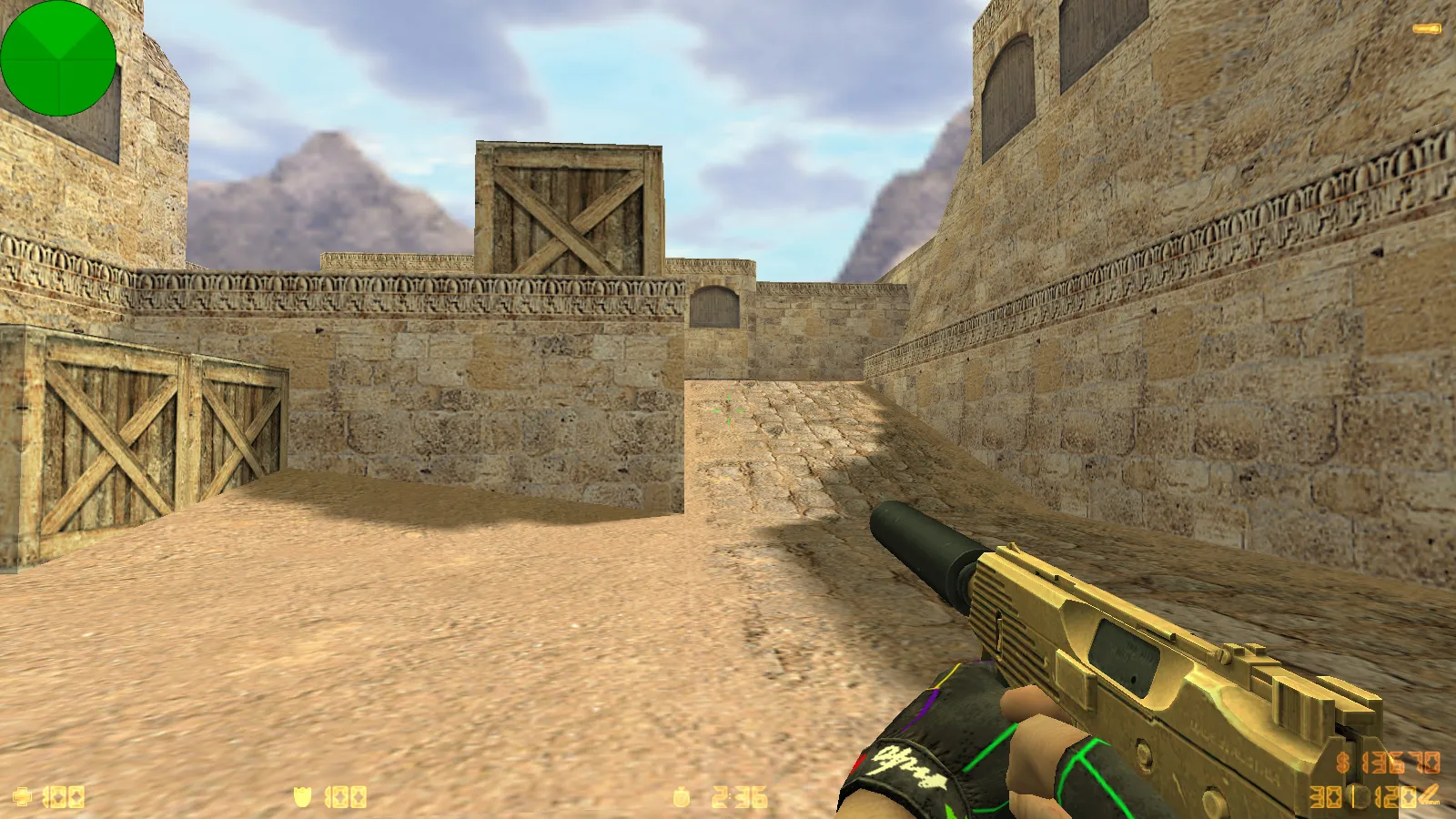 Скриншот  CS 1.6 Расширенная: 30 золотых моделей оружия, темная тема меню, оптимизированный config и стабильная работа на Windows