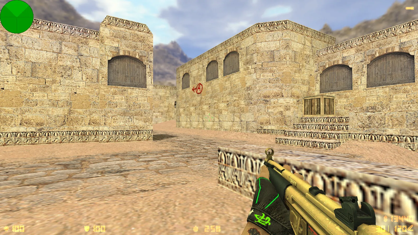 Скриншот  CS 1.6 Расширенная: 30 золотых моделей оружия, темная тема меню, оптимизированный config и стабильная работа на Windows