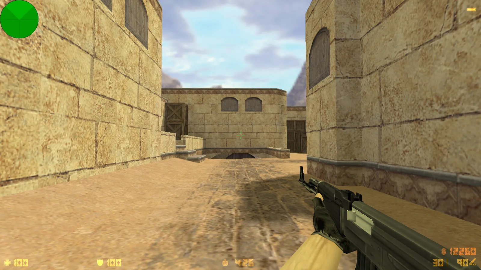 Скриншот CS 1.6 Extra сборка: 14 черных скинов оружия, тема меню, музыка и оптимизированный config.cfg