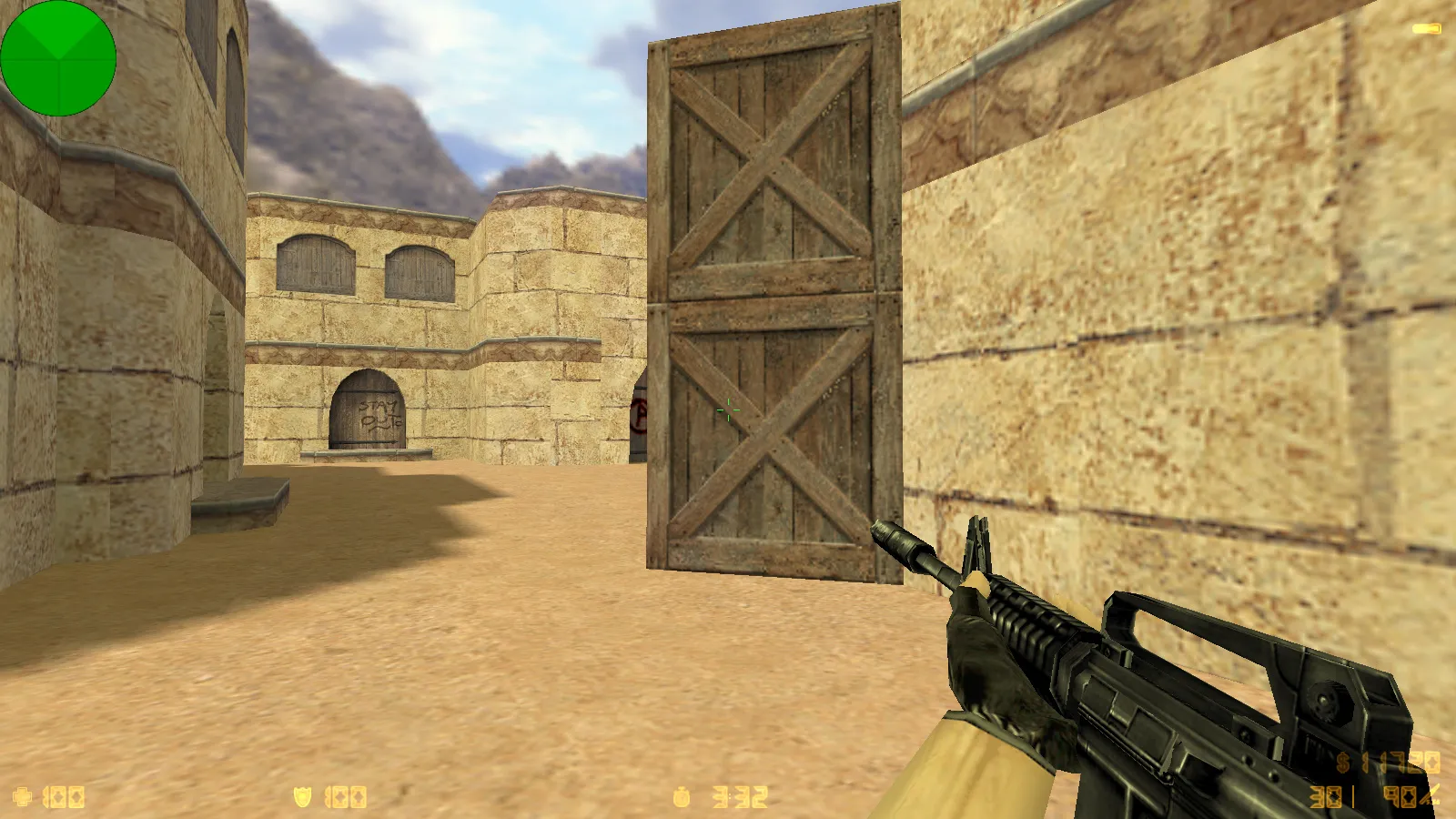 Скриншот CS 1.6 Extra сборка: 14 черных скинов оружия, тема меню, музыка и оптимизированный config.cfg