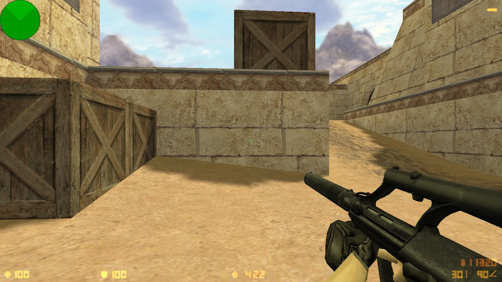 Скриншот  CS 1.6 Extra сборка: 14 черных скинов оружия, тема меню, музыка и оптимизированный config.cfg