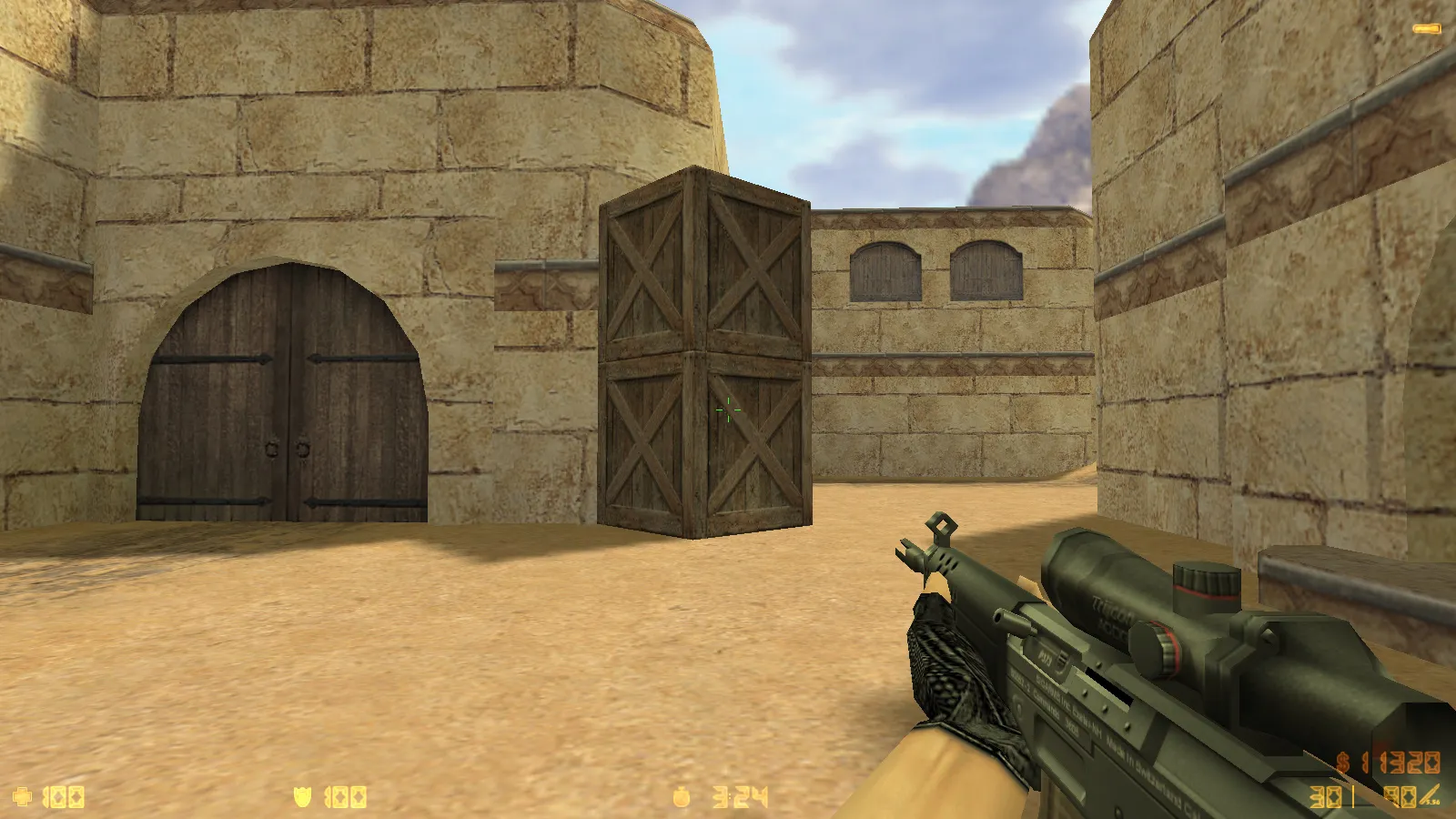 Скриншот  CS 1.6 Extra сборка: 14 черных скинов оружия, тема меню, музыка и оптимизированный config.cfg