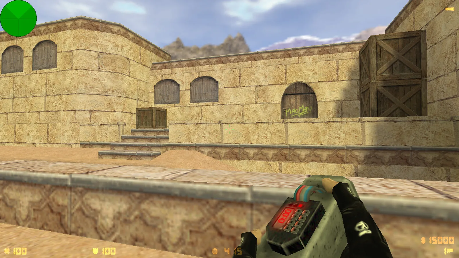 Скриншот  CS 1.6 Extra сборка: 14 черных скинов оружия, тема меню, музыка и оптимизированный config.cfg