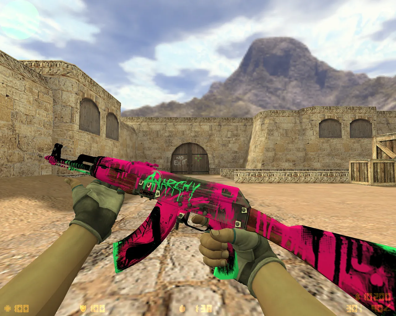 Скриншот CS 1.6 Extreme: 25 скинов, Cloud9 перчатки, темная тема меню и оптимизированный конфиг для бодрой игры