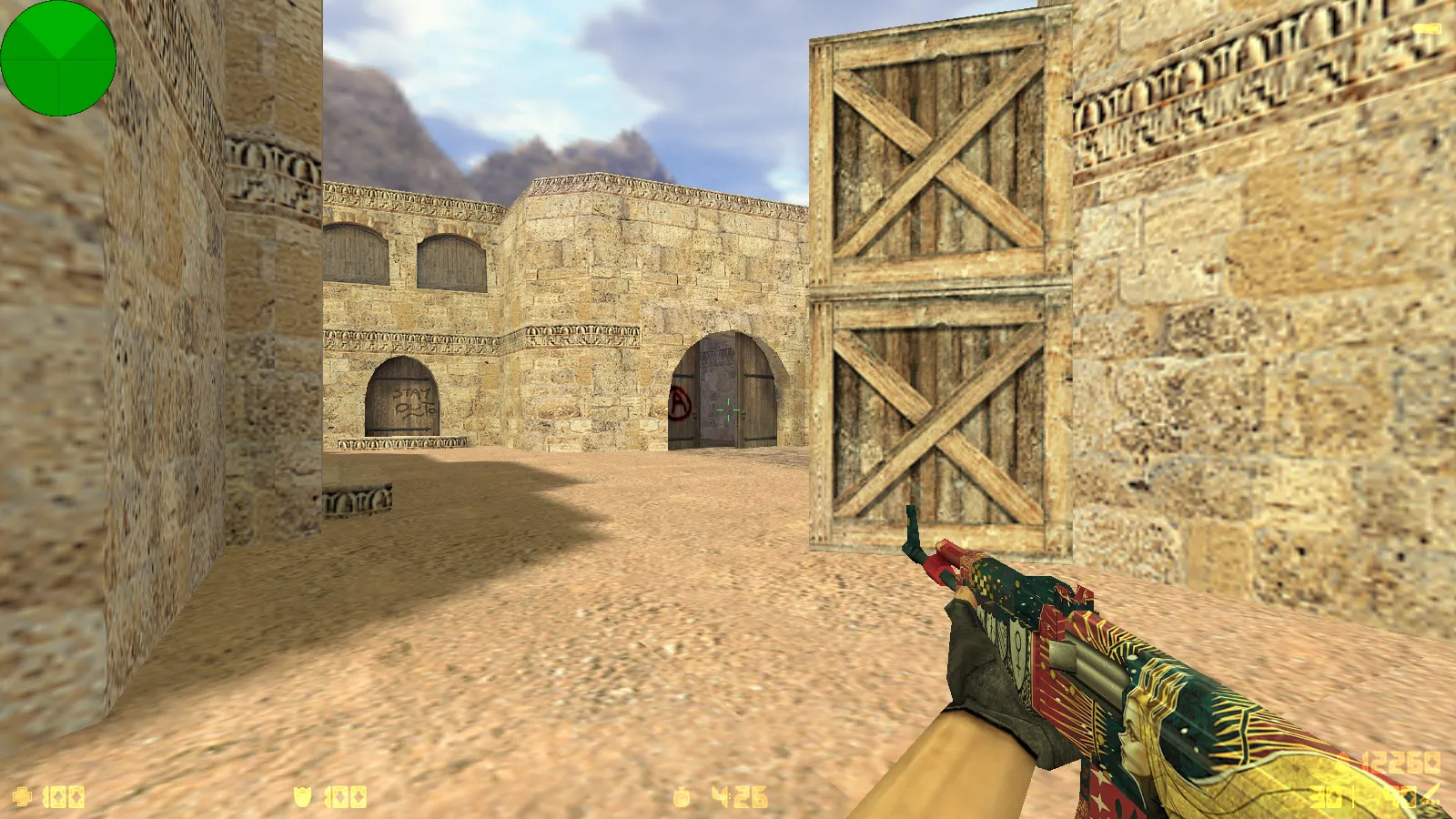 Скриншот CS 1.6 от EXZO: блогерская сборка с 13 скинами, темным меню, музыкой в главном экране и оптимизированным конфигом