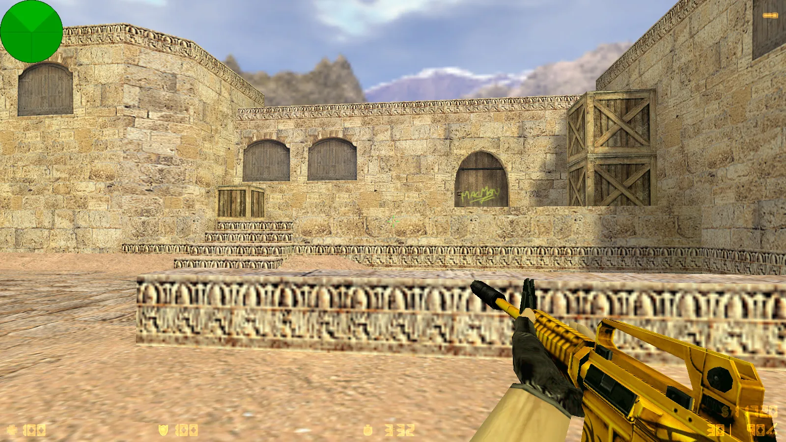 Скриншот CS 1.6 от EXZO: блогерская сборка с 13 скинами, темным меню, музыкой в главном экране и оптимизированным конфигом